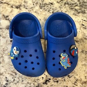 Kids Blue Crocs with Pokémon
